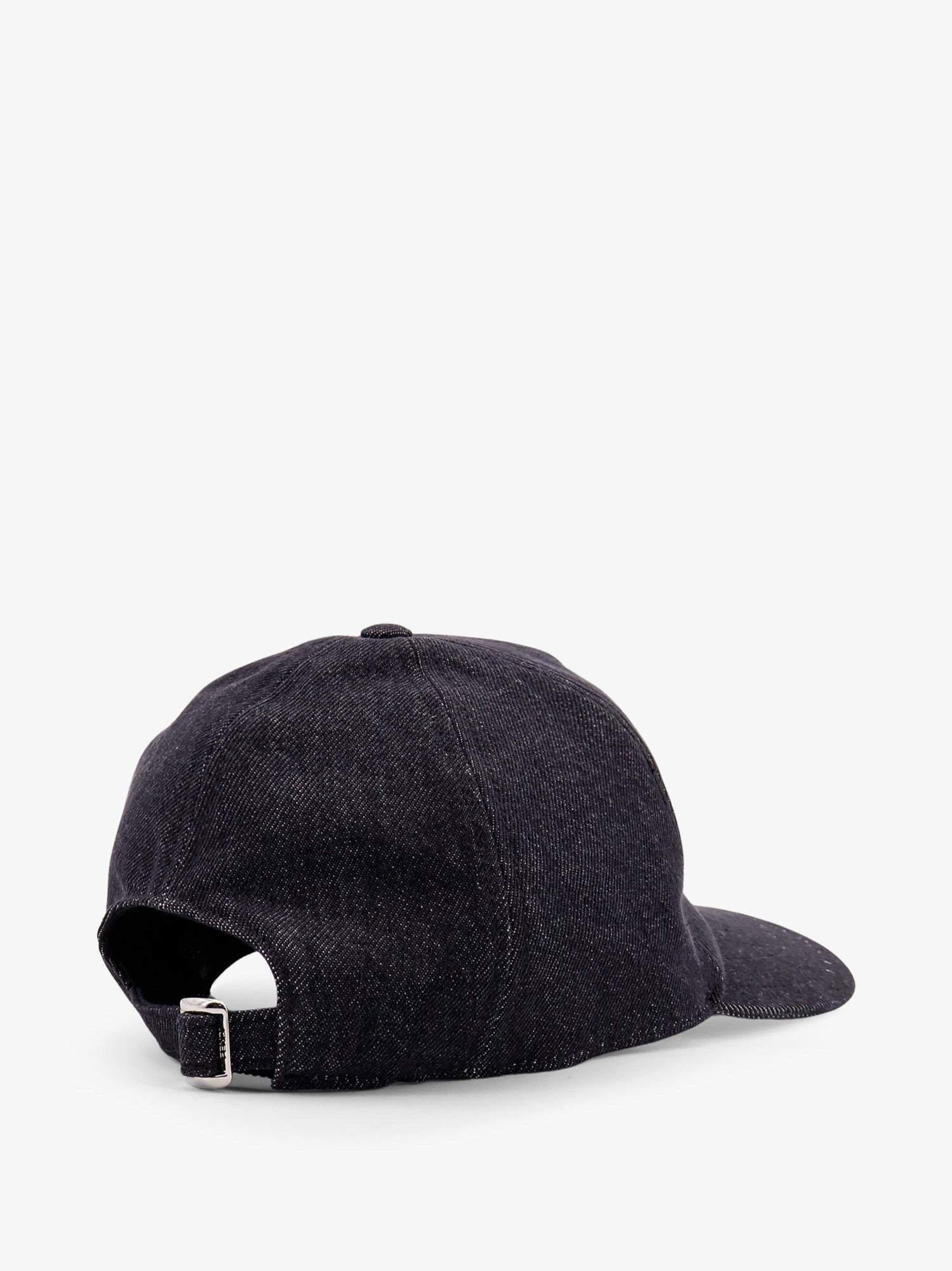 Fendi Men Denim Baseball Hat With Logo Embroidery - 3