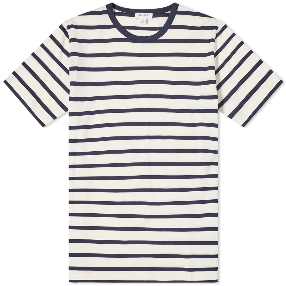 Sunspel Breton Stripe Tee - 1