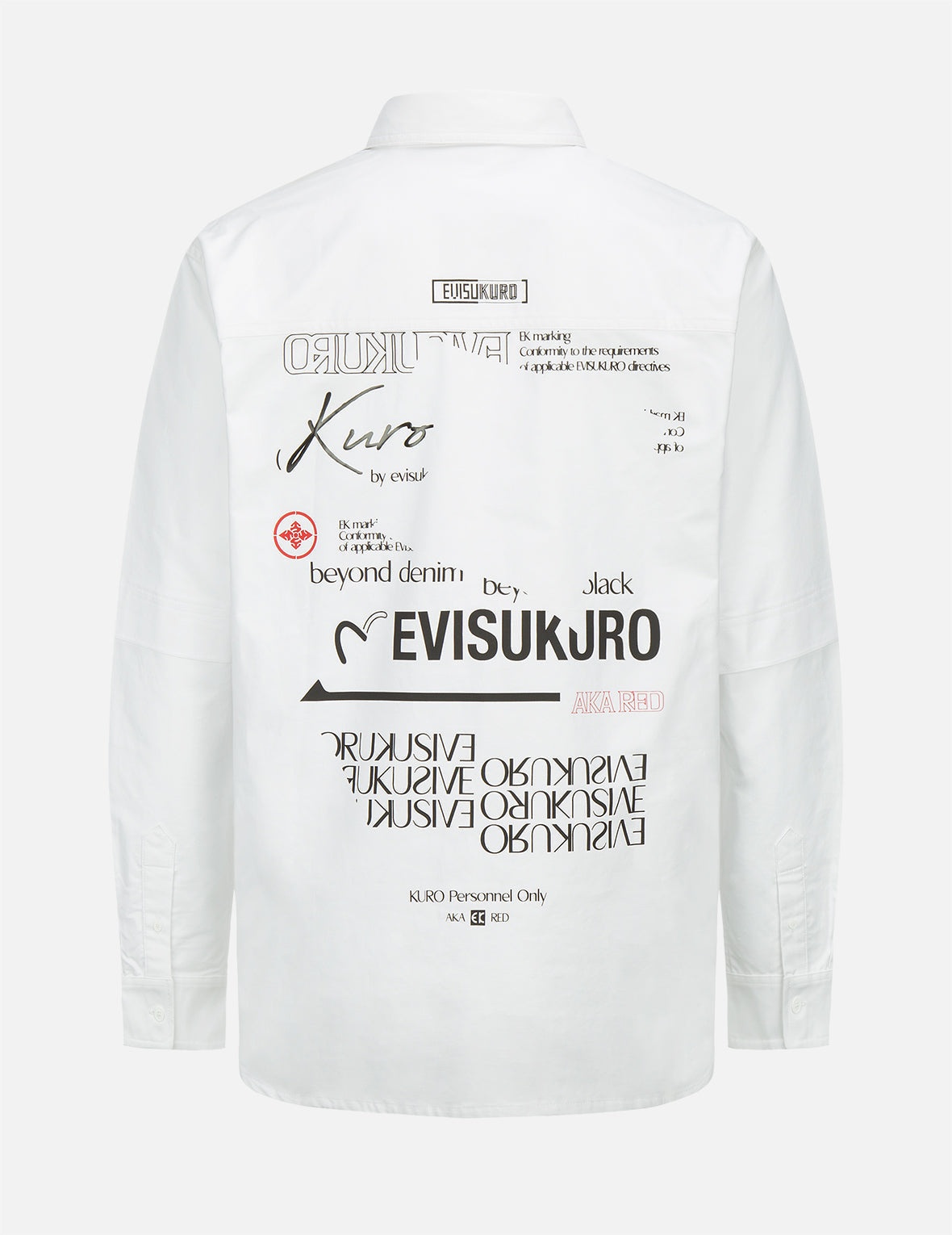 Multi Logo Print Mock 2-in-1 Shirt - 7