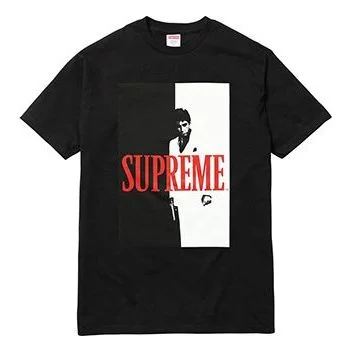 Supreme FW17 Scarface Split Black Tee 'Black White Red' SUP-FW17-0059 - 1