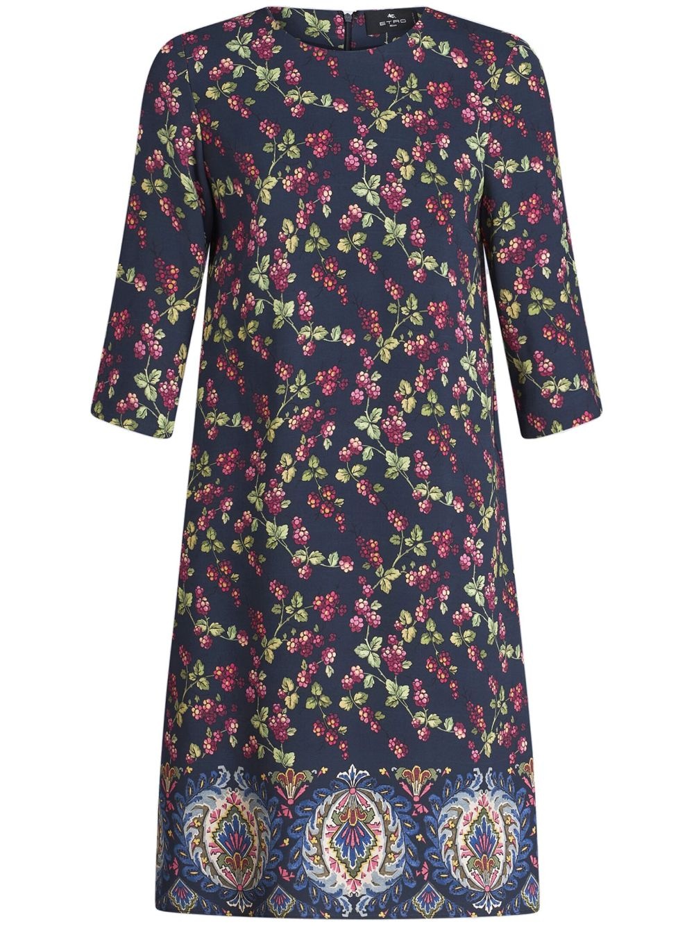 graphic-print shift-style dress - 1