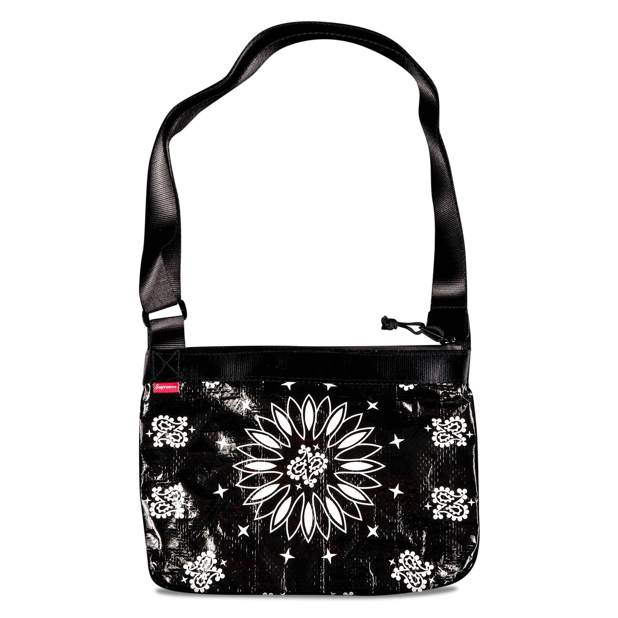 Supreme Supreme Bandana Tarp Side Bag 'Black' | REVERSIBLE