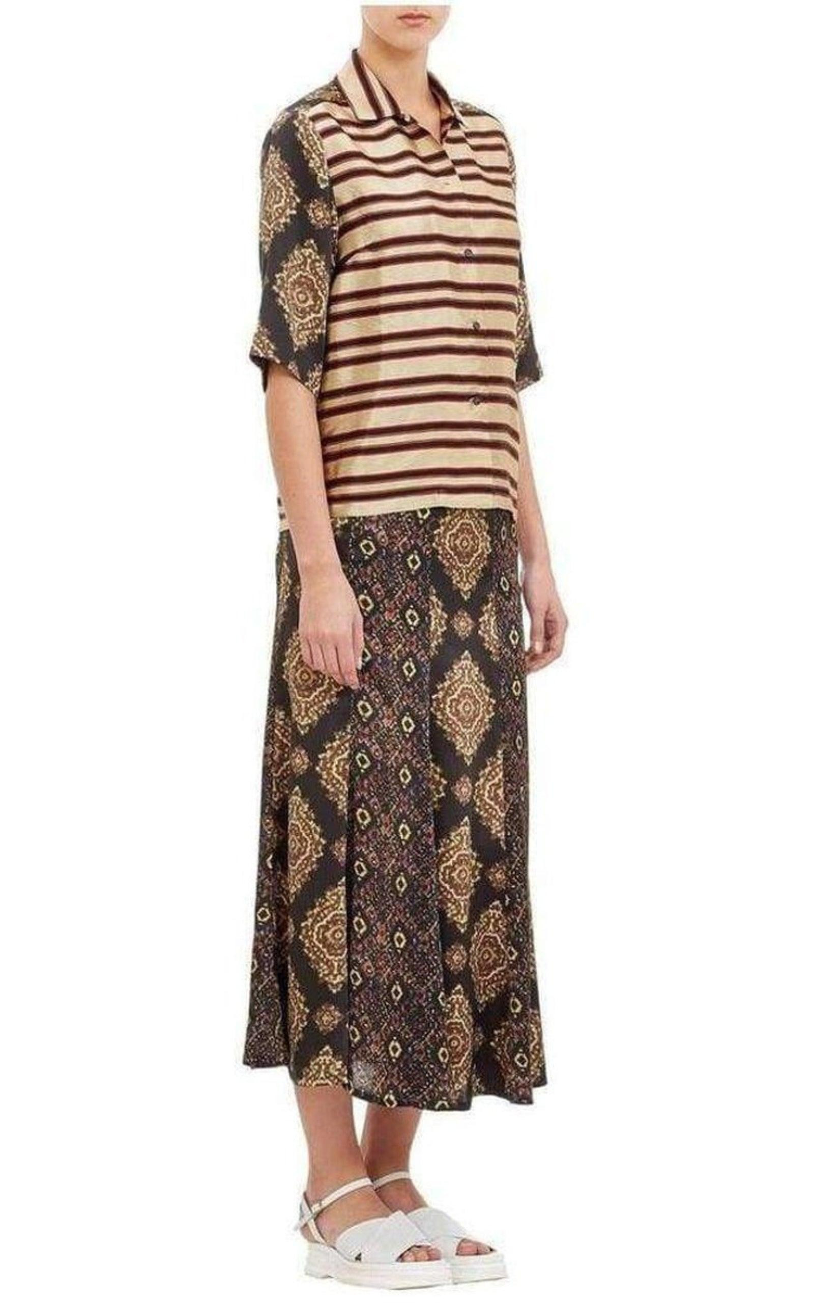 Mixed-Pattern Chanton Shirt - 2
