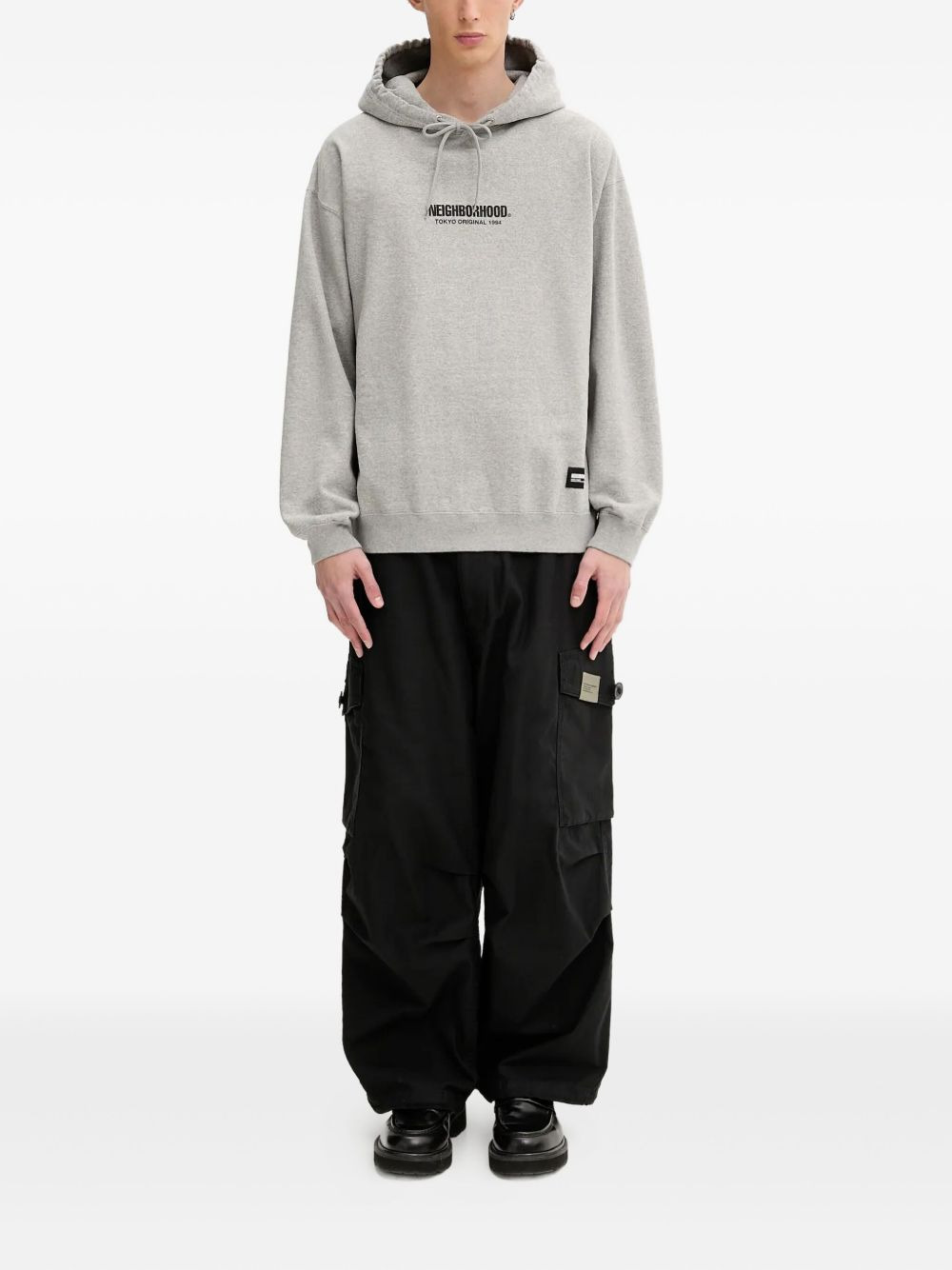 logo-appliqué hoodie - 2
