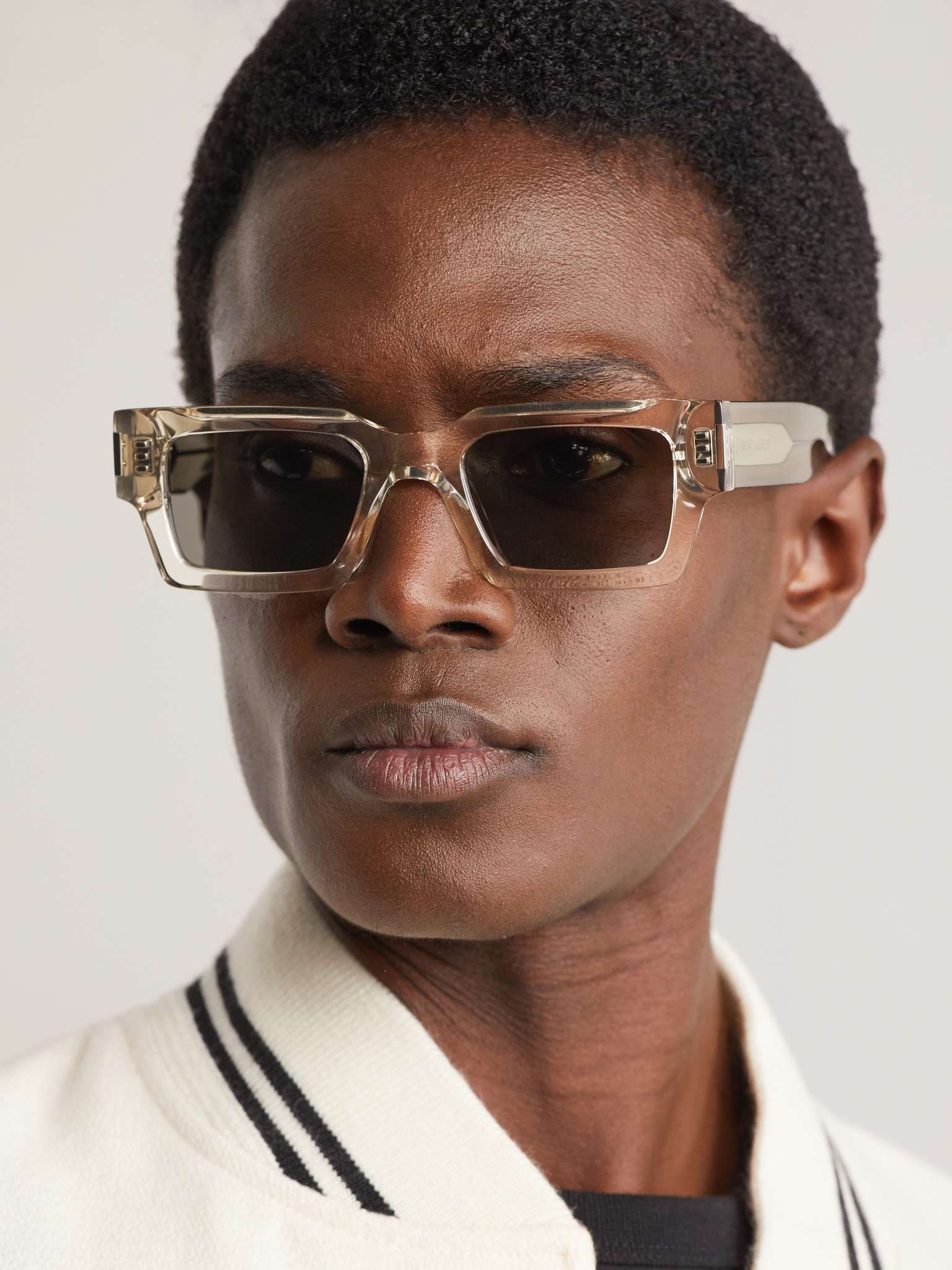 Rectangular-Frame Acetate Sunglasses - 2