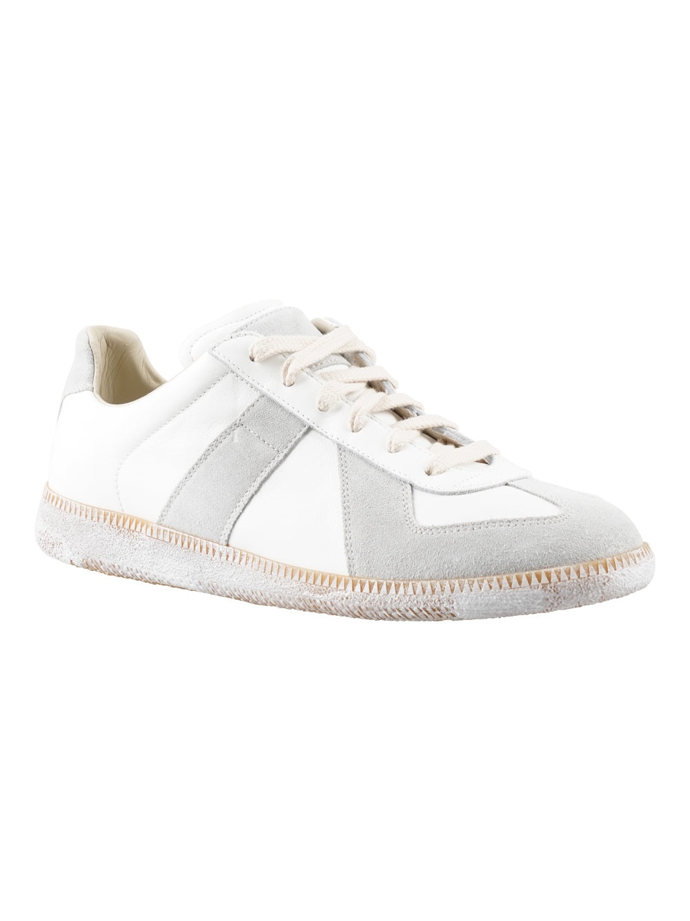 MAISON MARTIN MARGIELA LIGHT GRAY AND WHITE SNEAKERS - 6