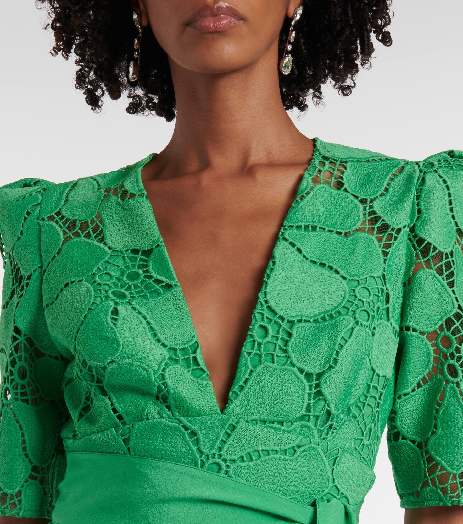 Macramé belted gown - 4