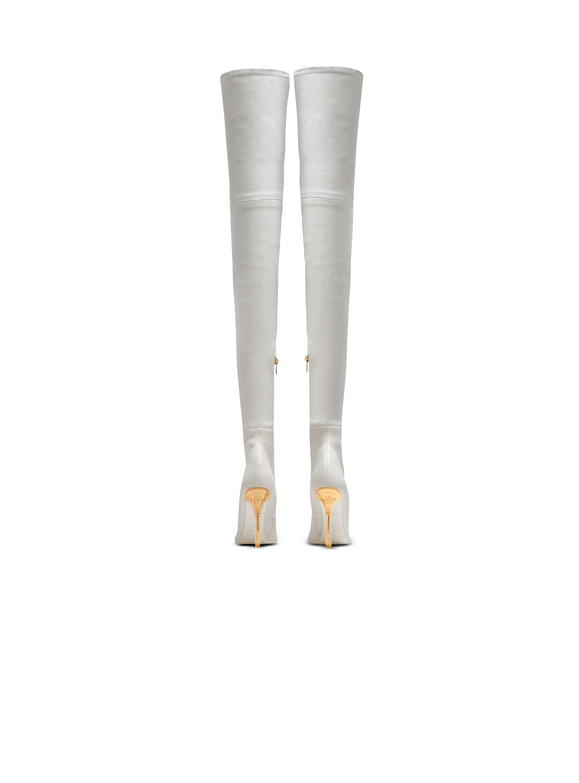 Moneta leather thigh-high boots - 3