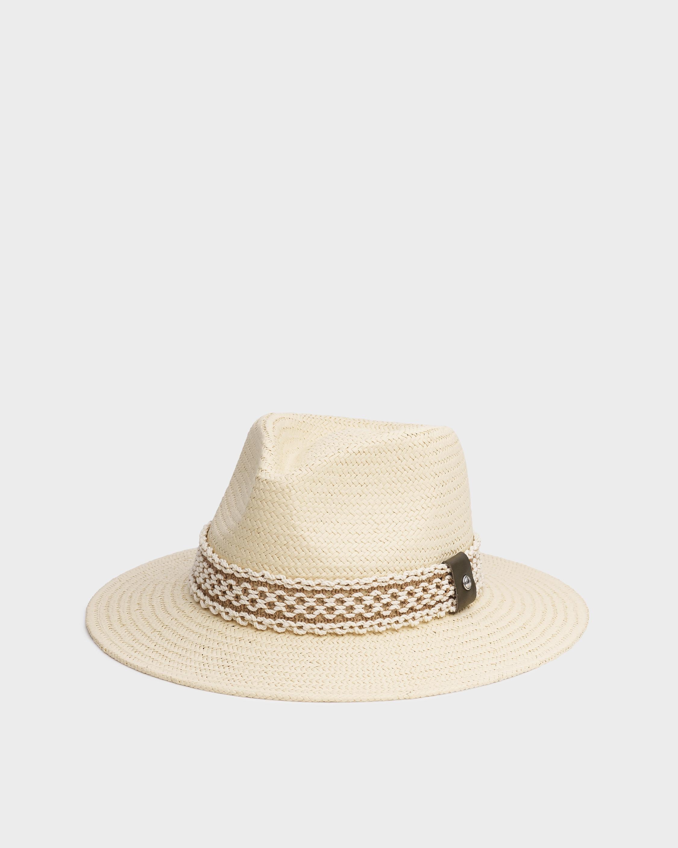 Packable Net Band Fedora
Straw Hat - 1