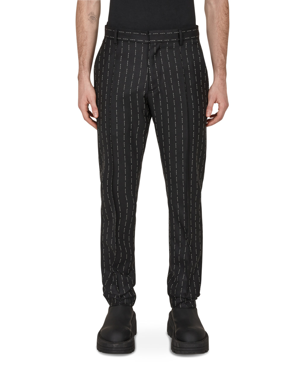 1017 ALYX 9SM Men's Mesh Quarter Zip Top in Black 1017 ALYX 9SM
