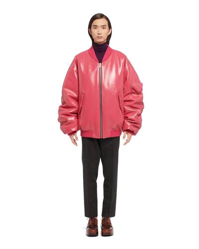 Prada Oversized nappa leather bomber jacket outlook