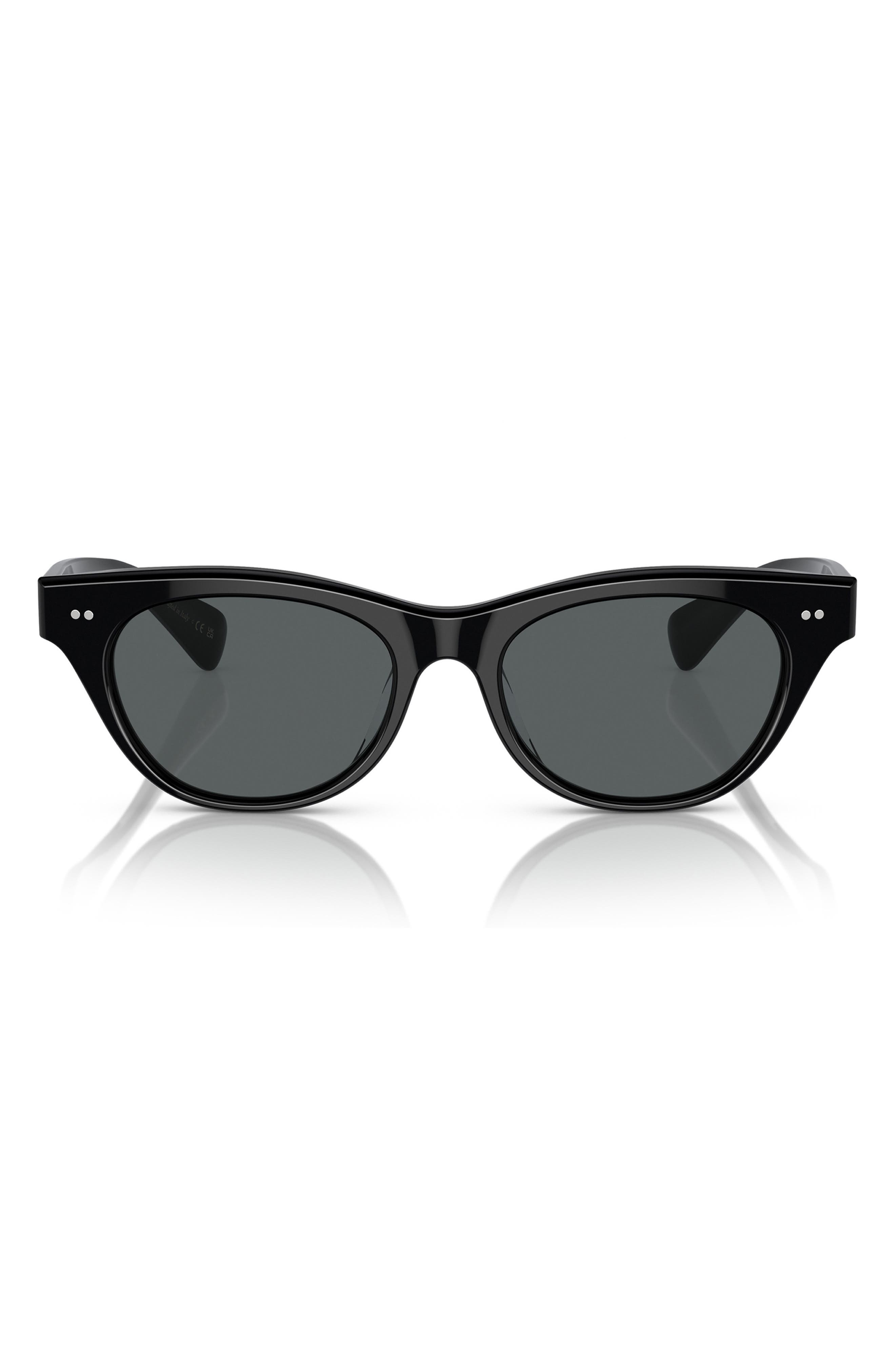 Avelin 52mm Polarized Cat Eye Sunglasses - 1