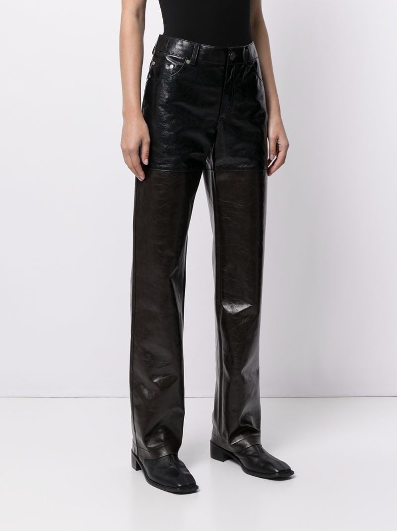 Leather Combo pants - 3