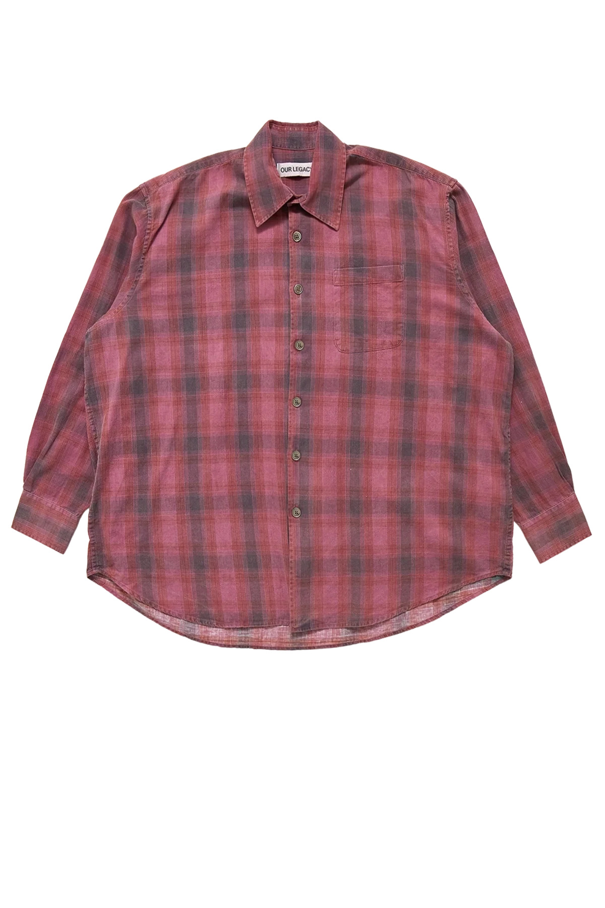 Our Legacy Borrowed Shirt Red - 2