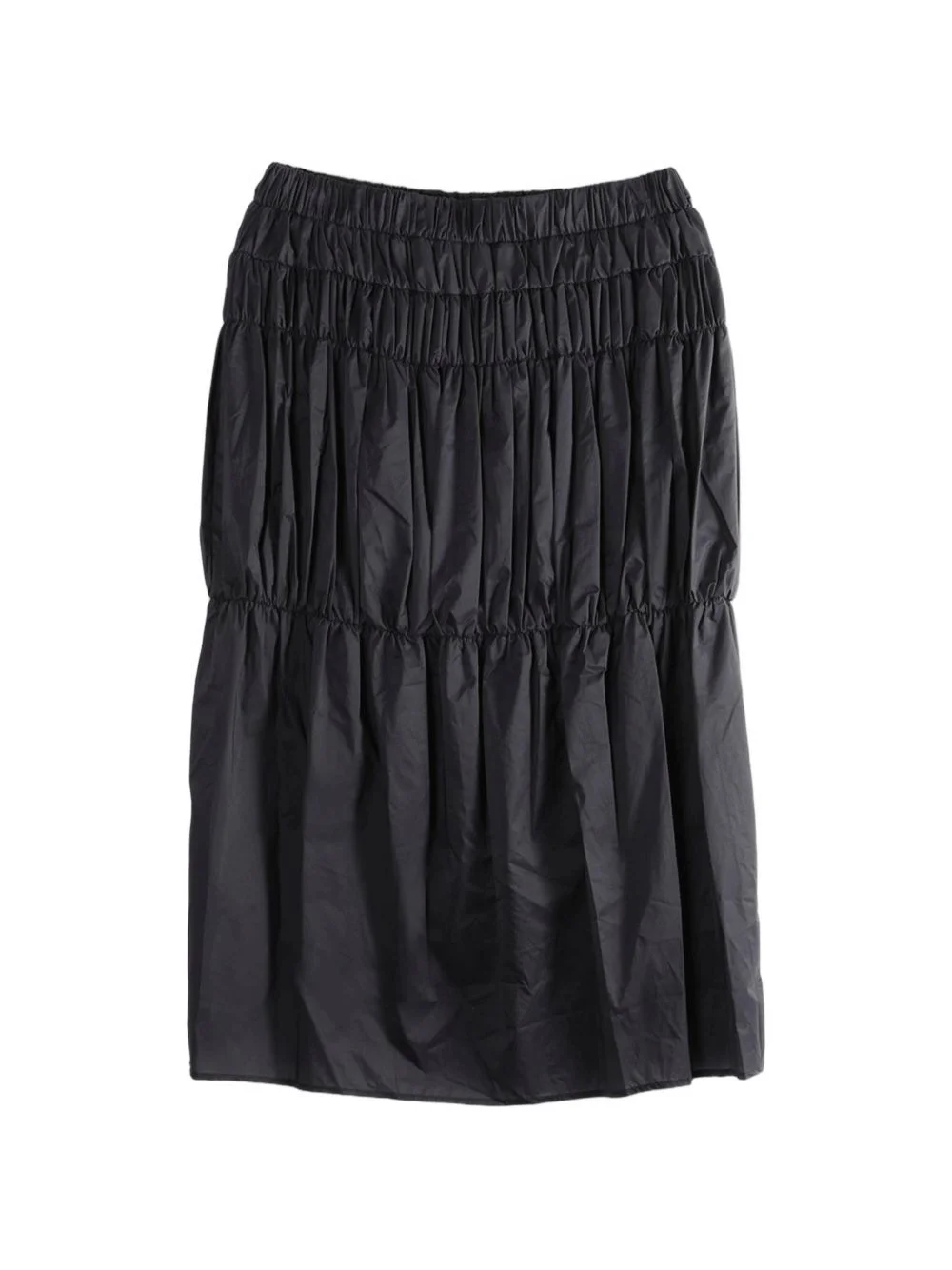 shirred tiered skirt - 1