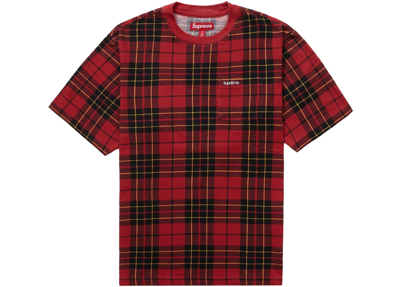 Supreme S/S Pocket Tee (FW23) Plaid - 1