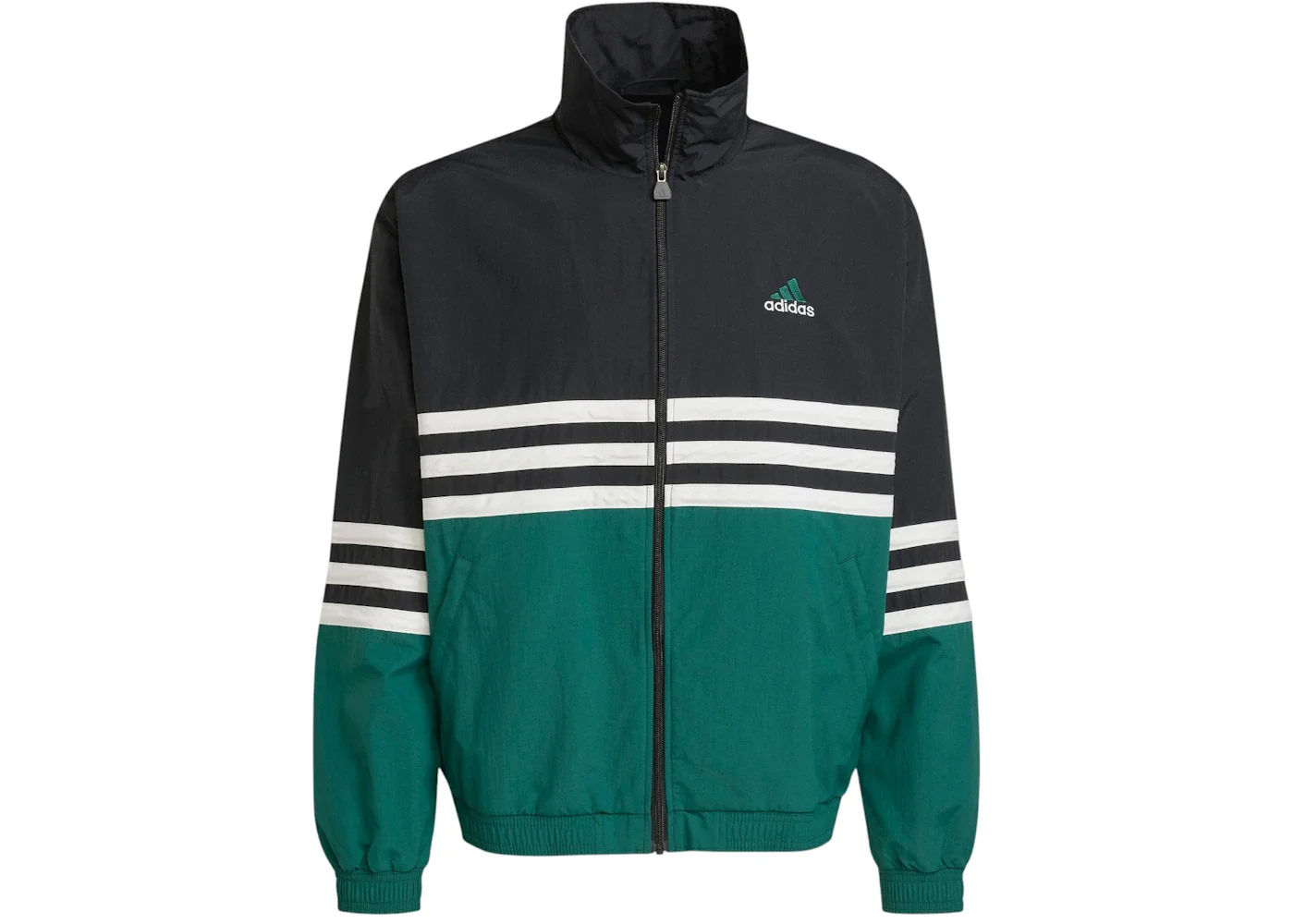 adidas Track Jacket Black Collegiate Green - 1