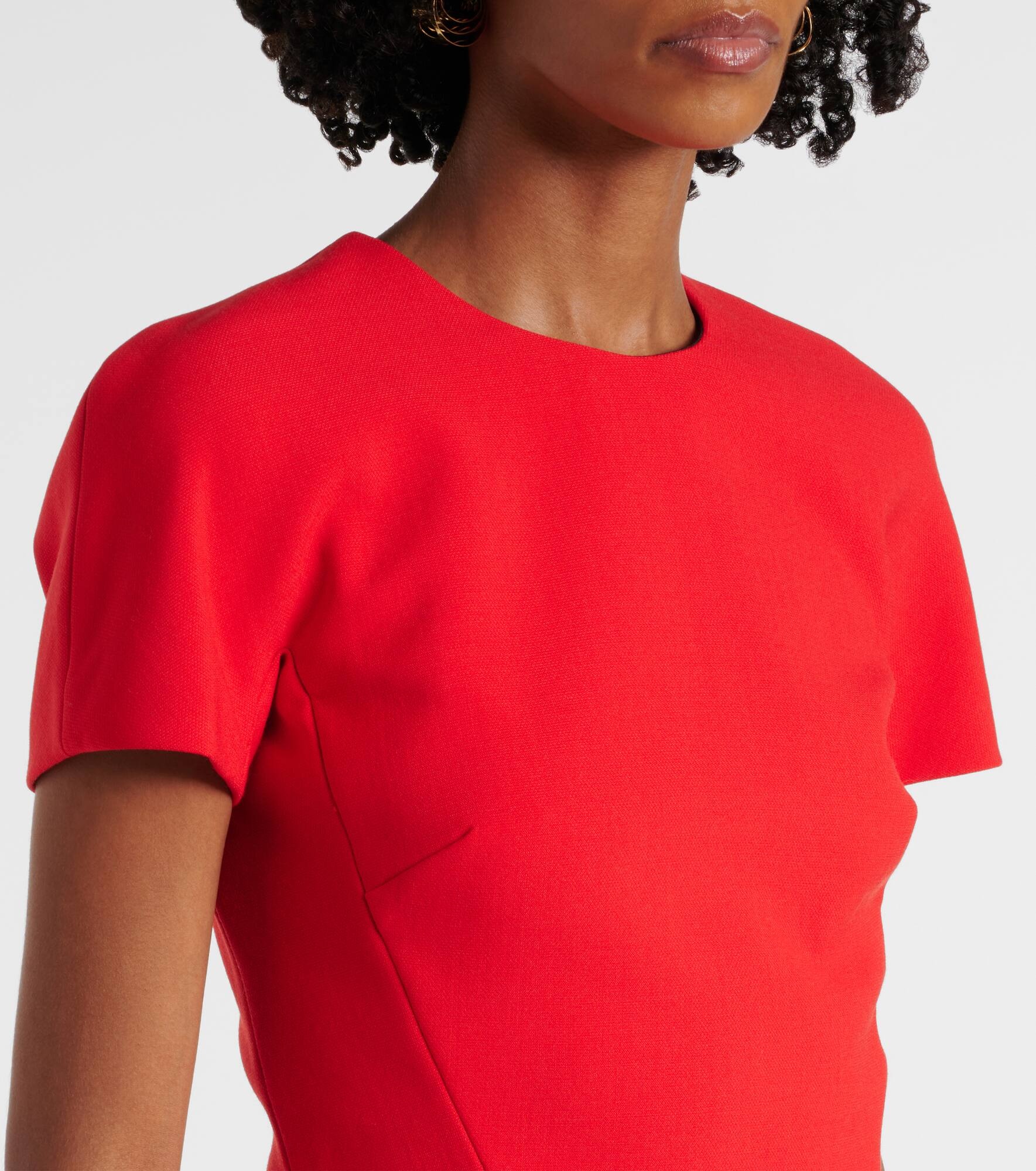 Crêpe midi dress - 4