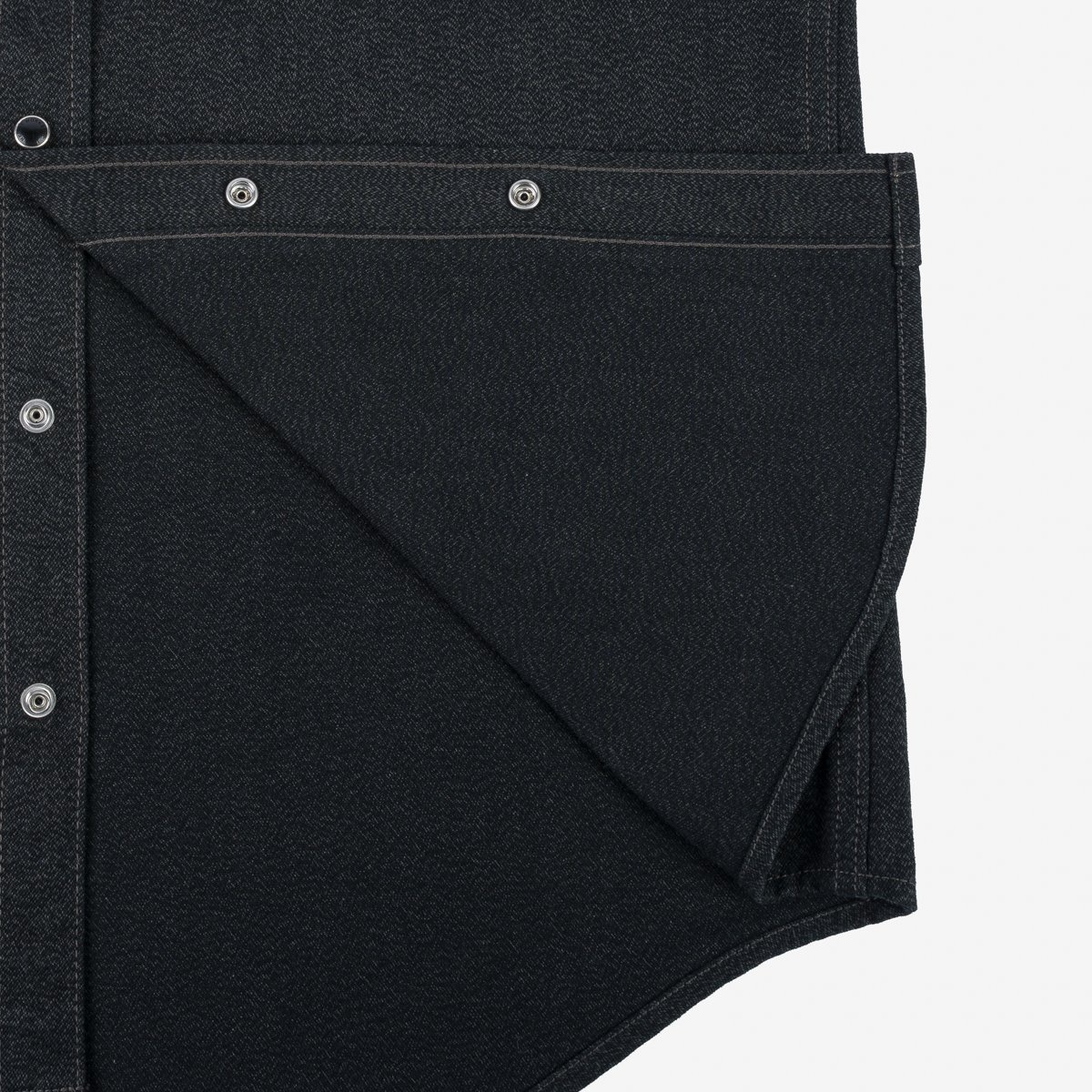 IHSH-367-BLK 10oz Mock Twist Twill Western Shirt - Black - 13
