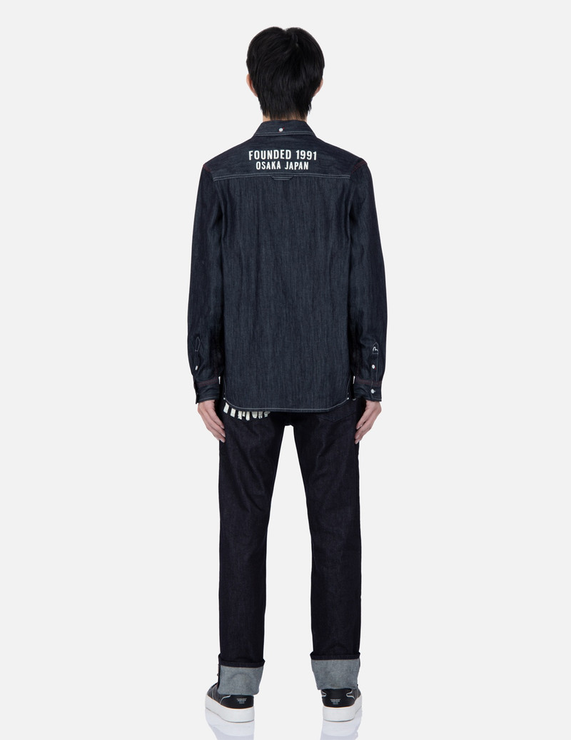 EVISU SEAGULL PRINT DENIM SHIRT outlook