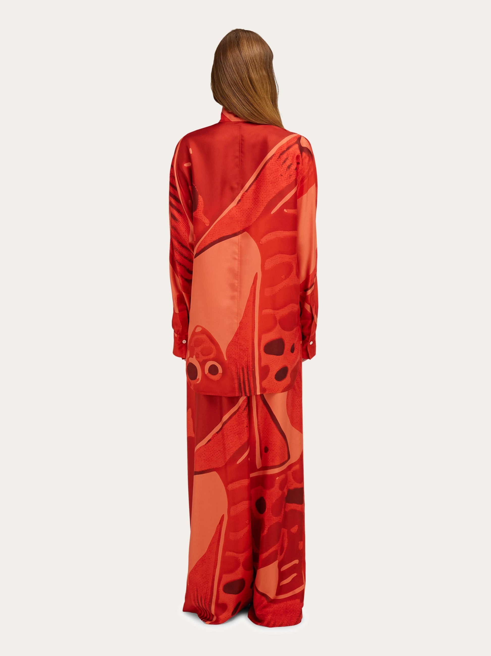 Silk shirt with sash detail - 4