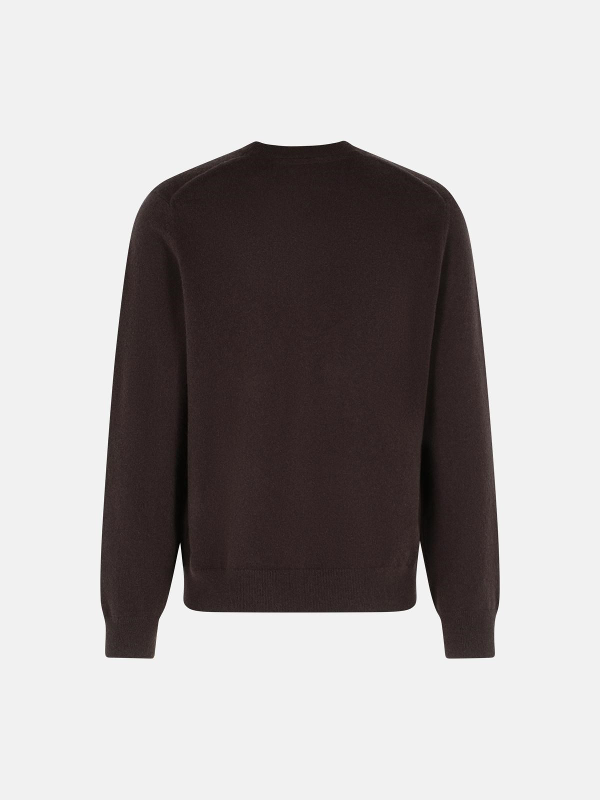 BROWN CASHMERE SWEATER - 3