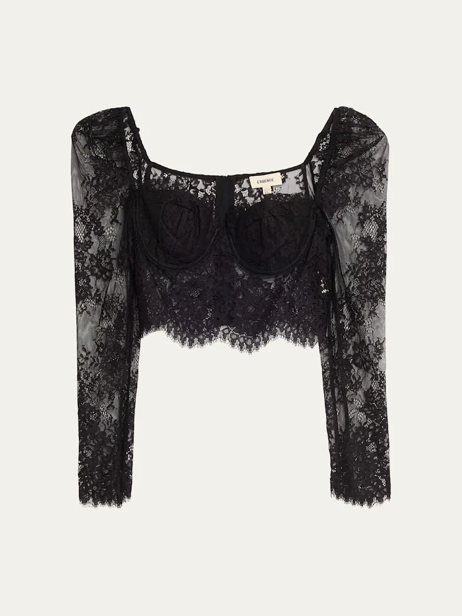 Lori Lace Bustier Top - 1