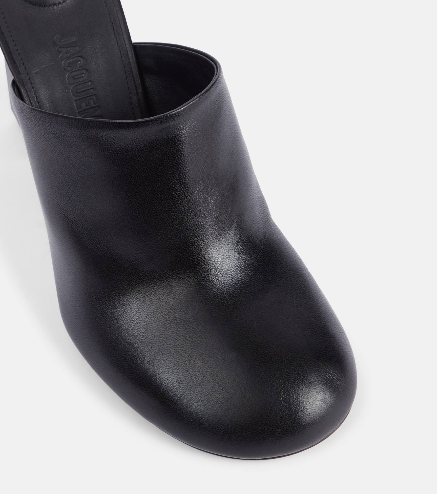 Bisou 90 leather mules - 5