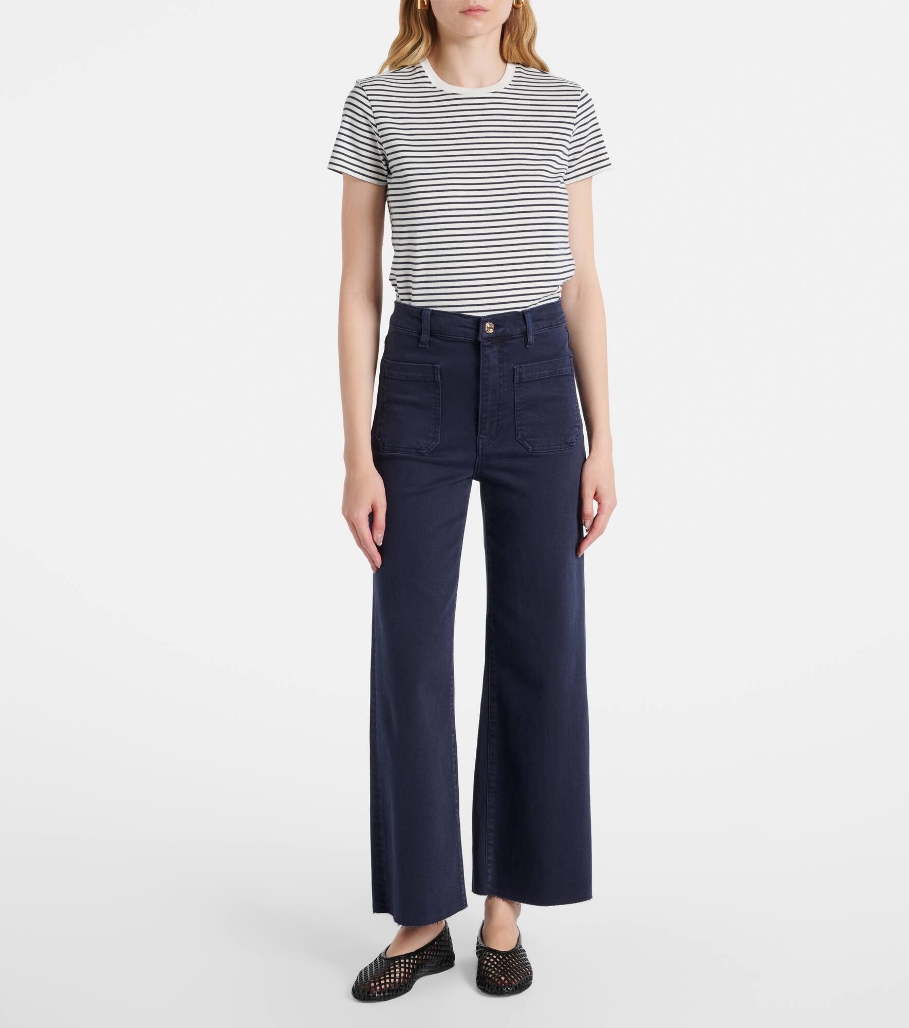 Anchor high-rise ankle wide-leg jeans - 7