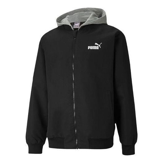 PUMA Block Hoodied Jacket 'Black White Grey' 587153-01 - 1