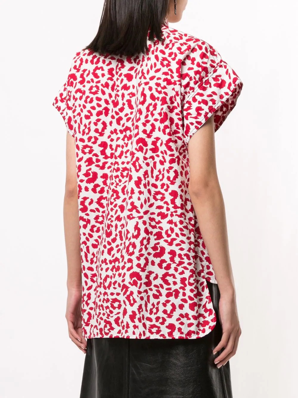 dual-print short-sleeve shirt - 4