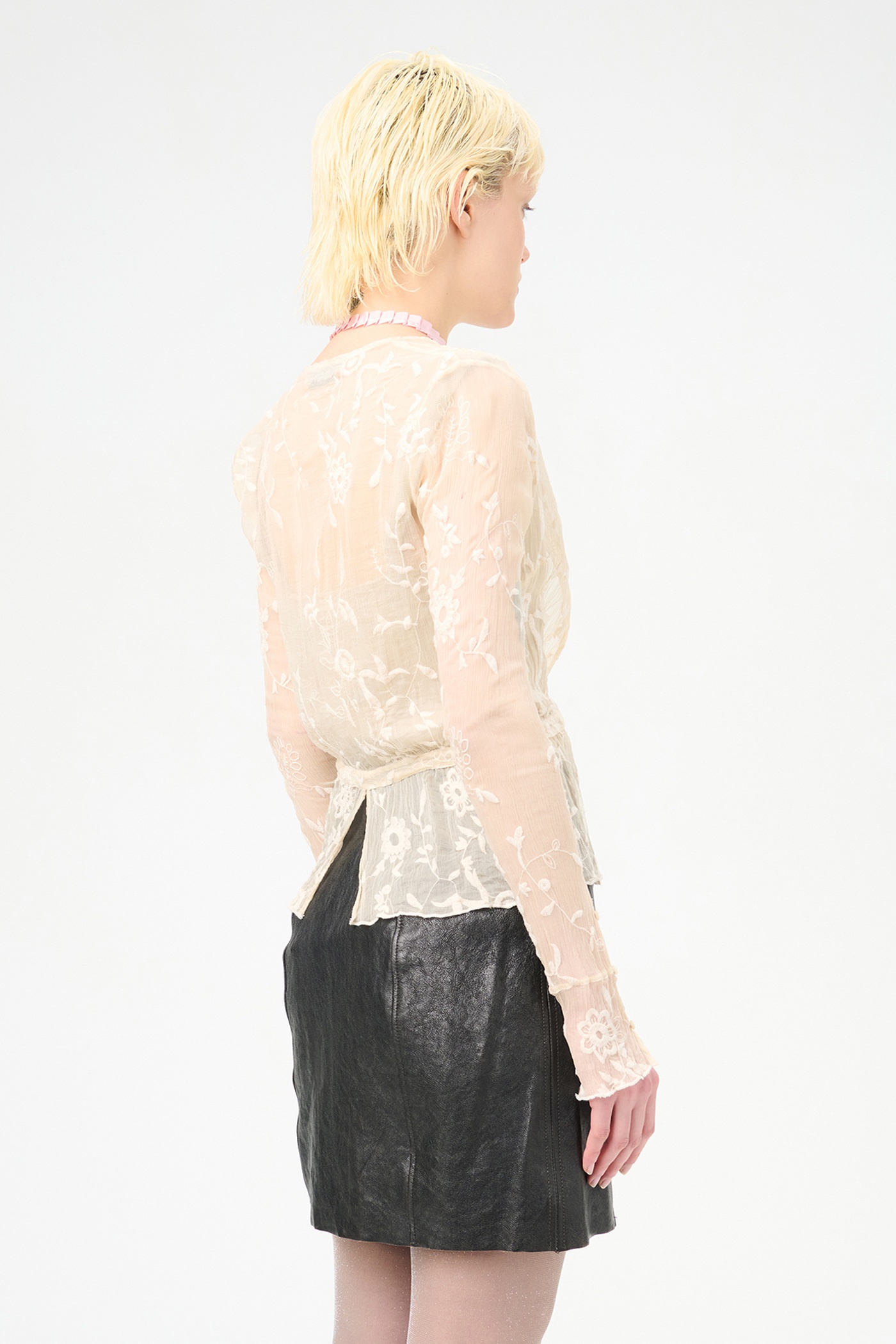 Waist Blouse Winter Garden Organza - 6