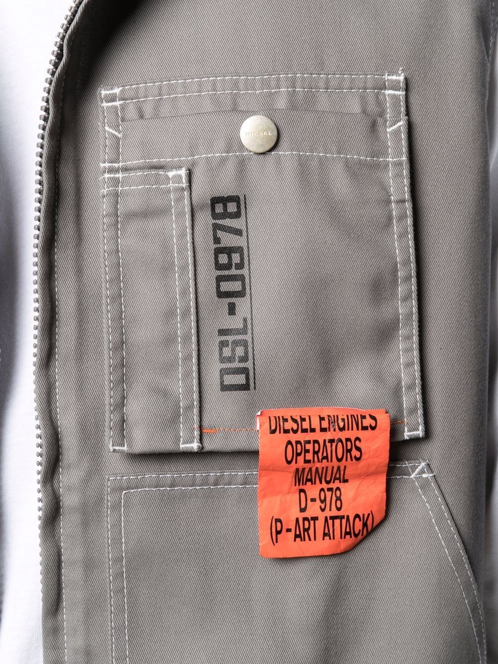 hidden-pocket workwear vest - 5