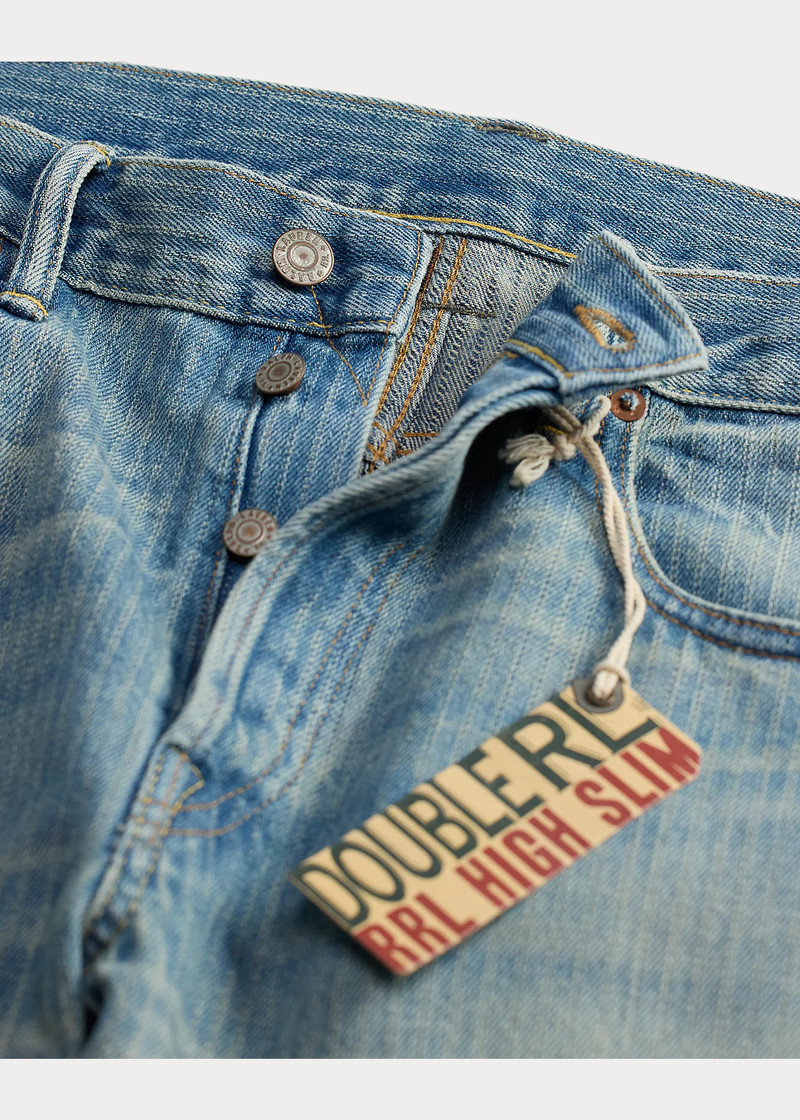 High Slim Jacquard Denim Jean 3