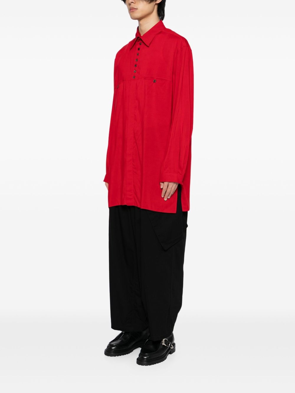 spread-collar shirt - 3