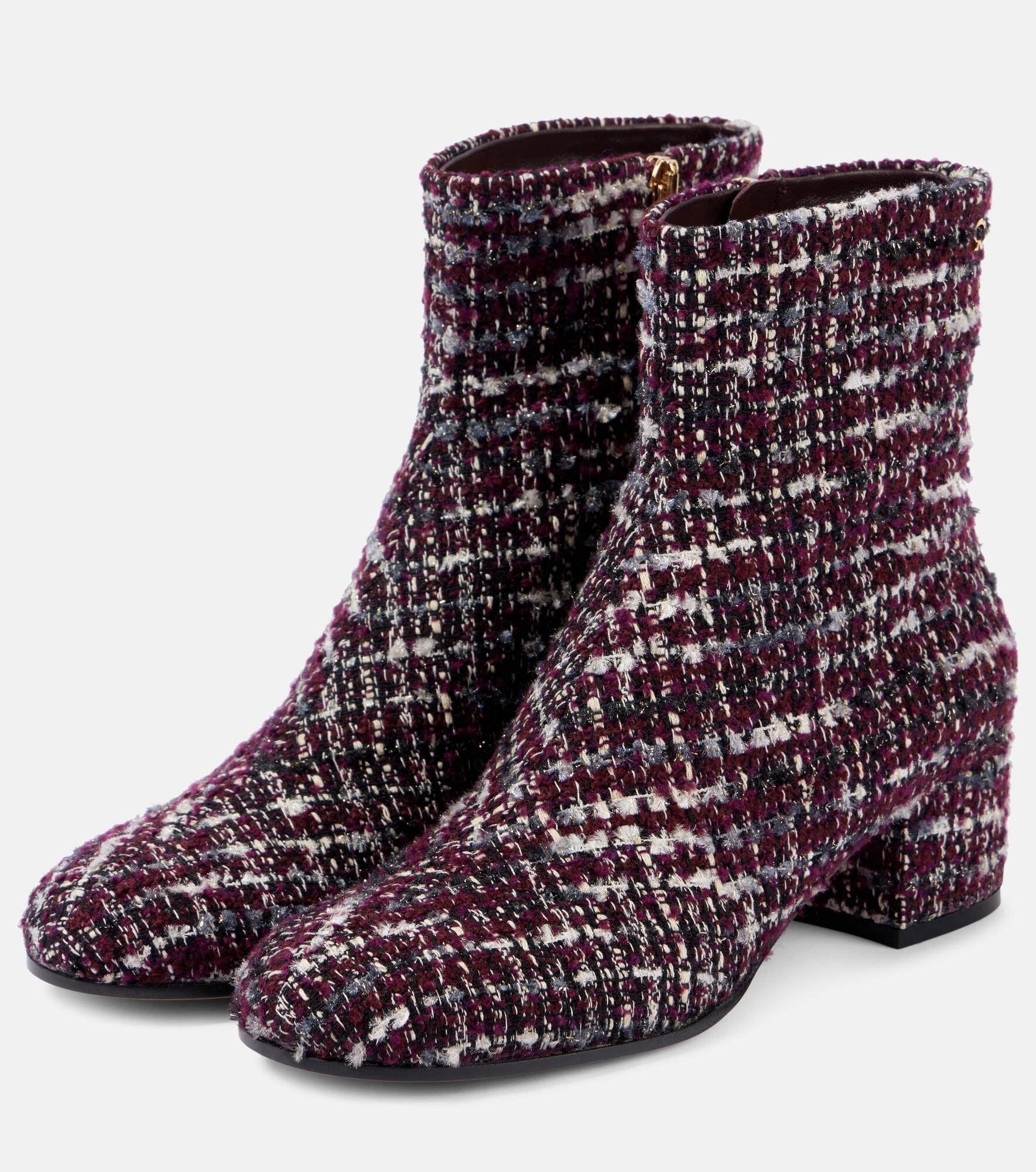 45 bouclé ankle boots - 5
