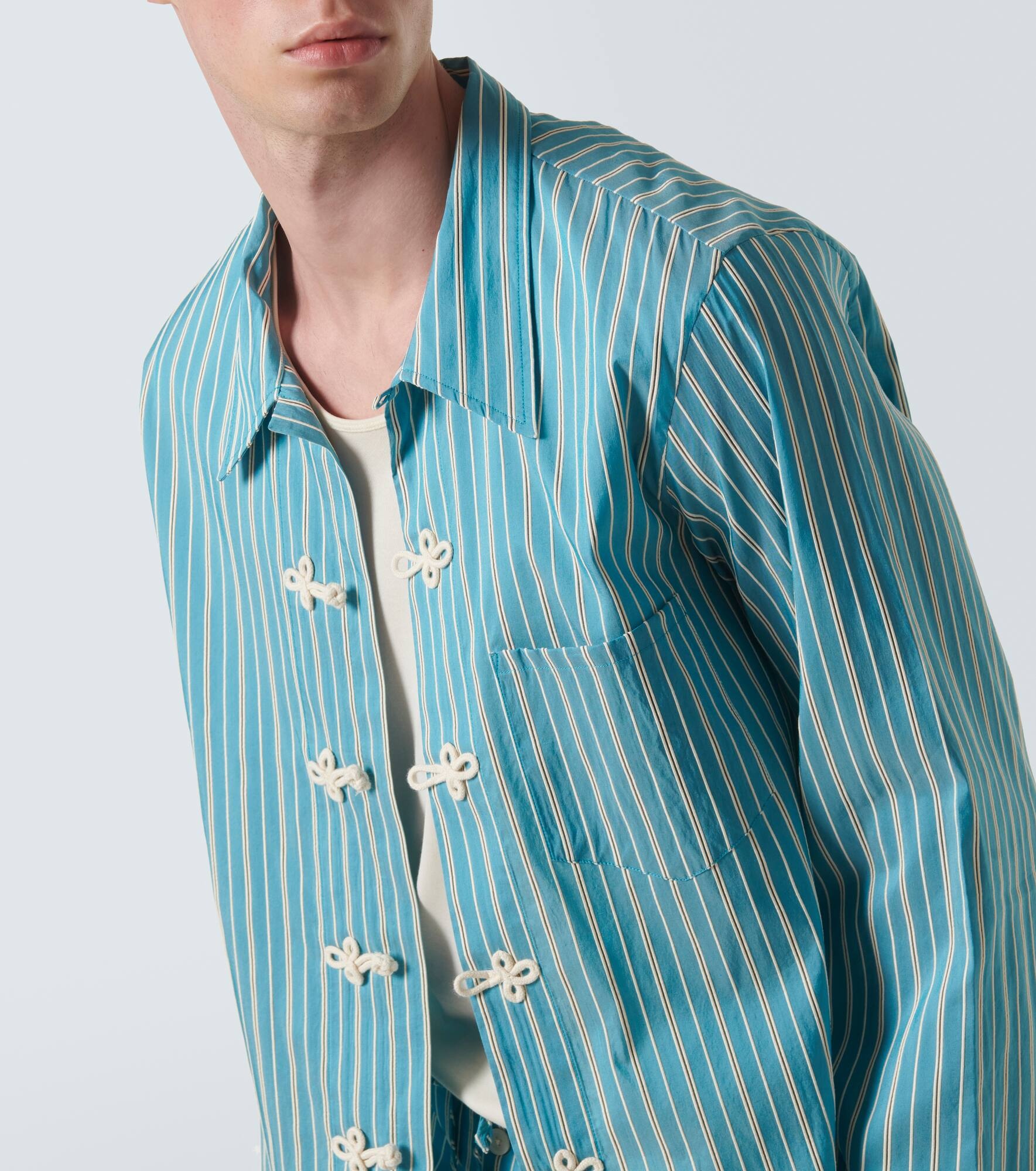 Shore Stripe cotton-blend shirt - 5