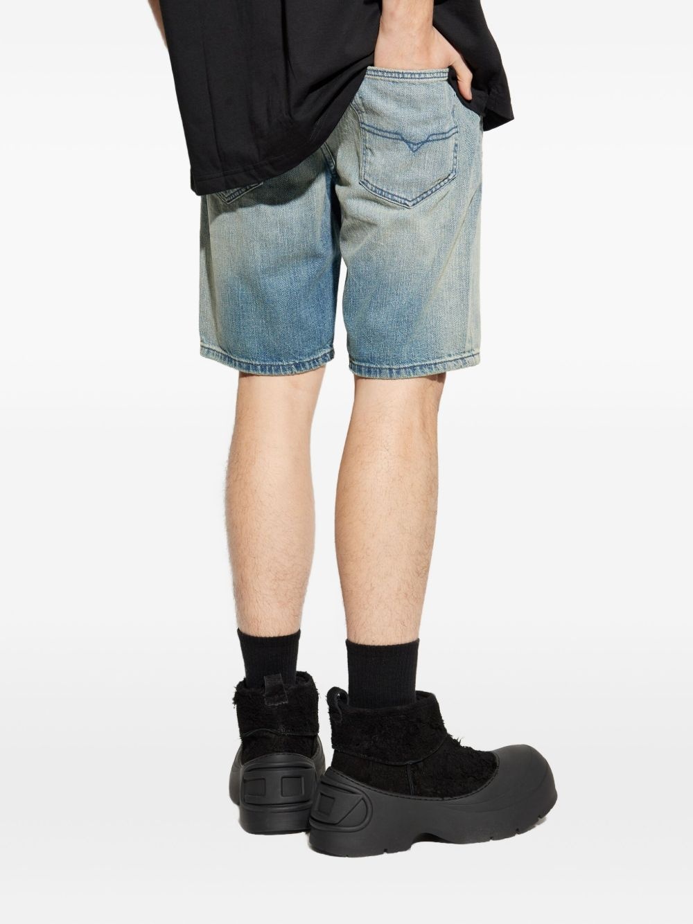 D-Fin denim shorts - 4