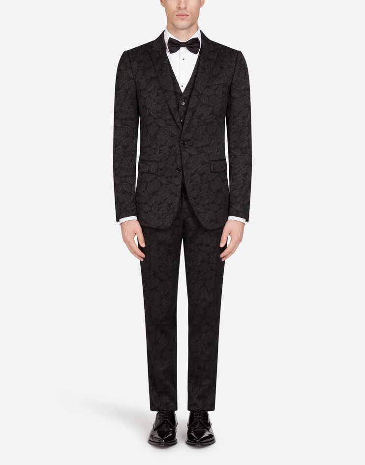 Floral jacquard Martini suit - 1