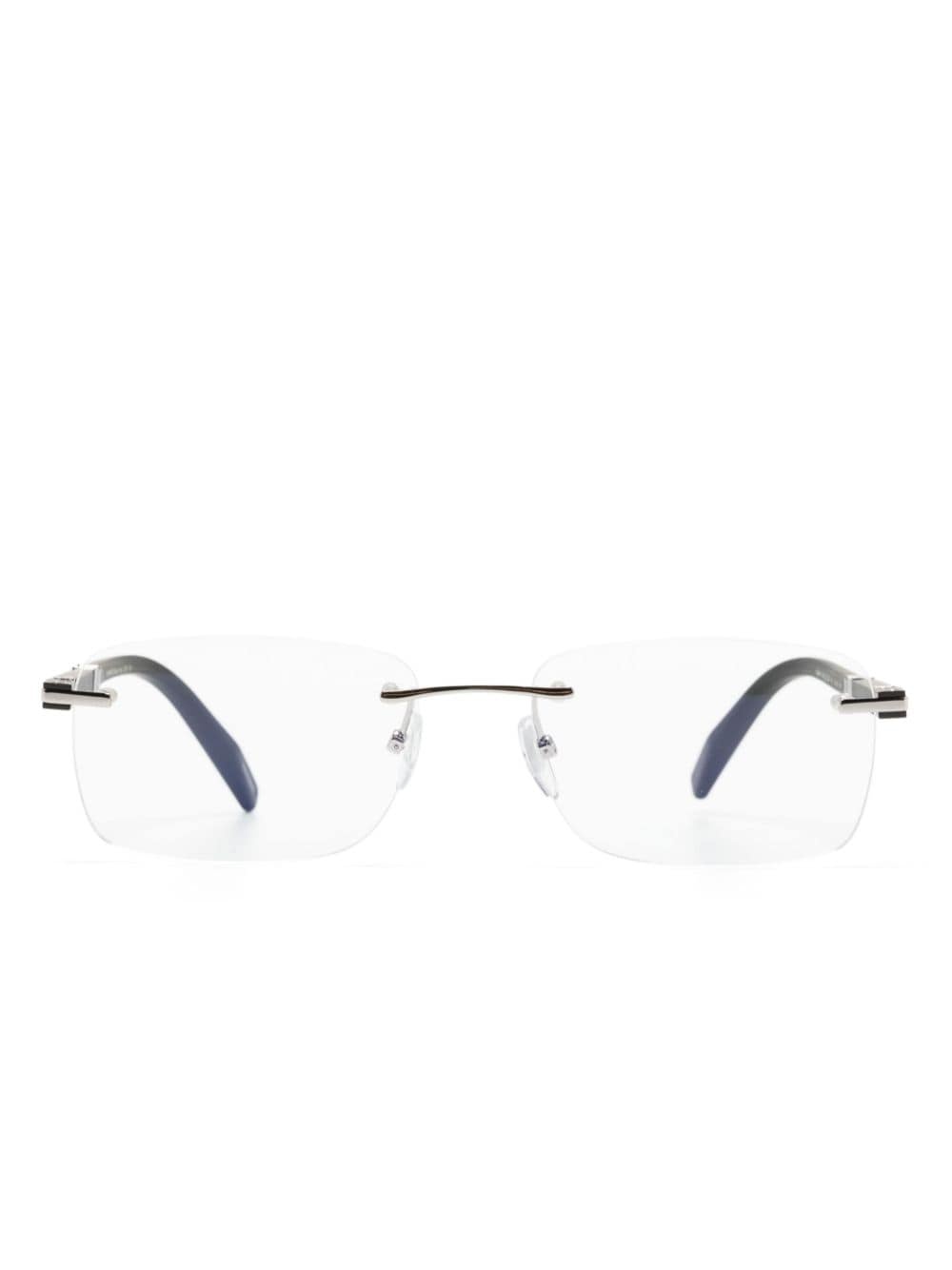 logo-plaque frameless glasses - 1