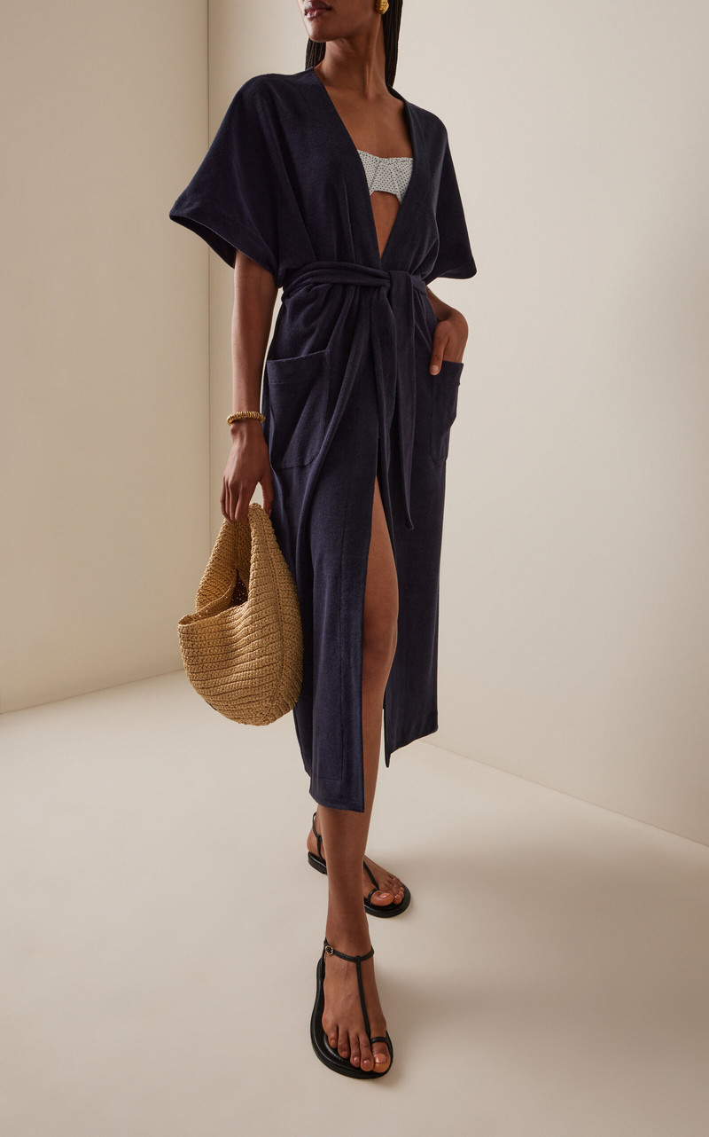 ERES Thalasso Cotton Terry Robe black outlook
