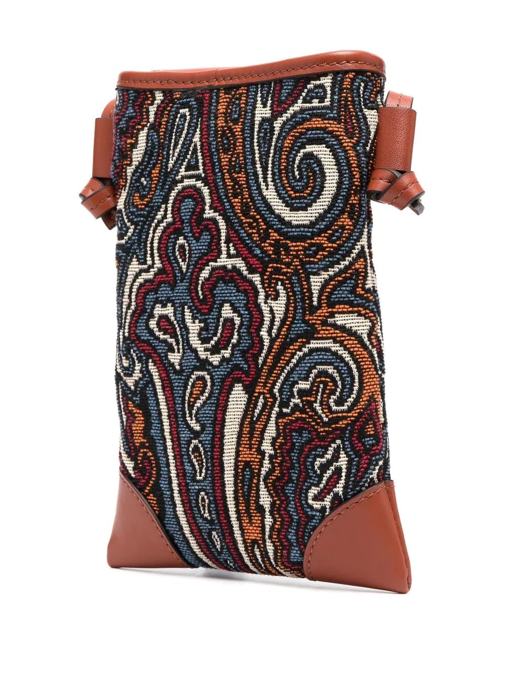 paisley-print phone-holder crossbody bag - 3