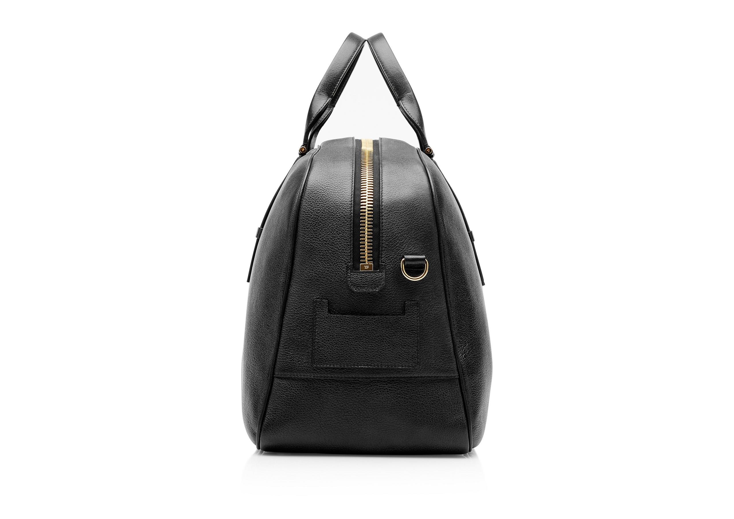GRAIN LEATHER BUCKLEY BOWLING BAG - 2