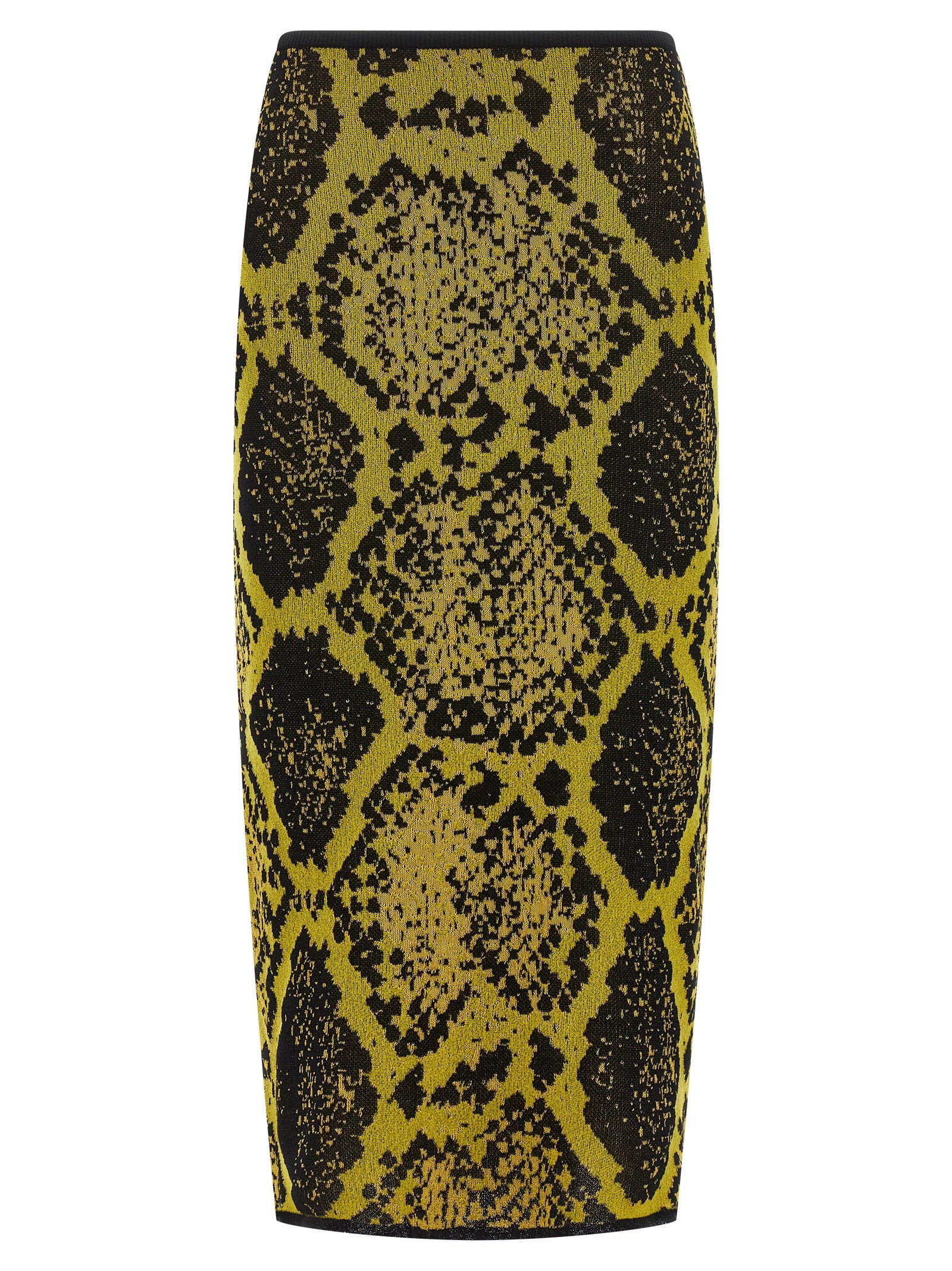 Python Jacquard Skirt Skirts Yellow - 1