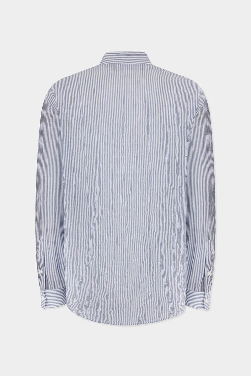 DSQUARED2 LINEN TIE DROPPED SHOULDER SHIRT outlook