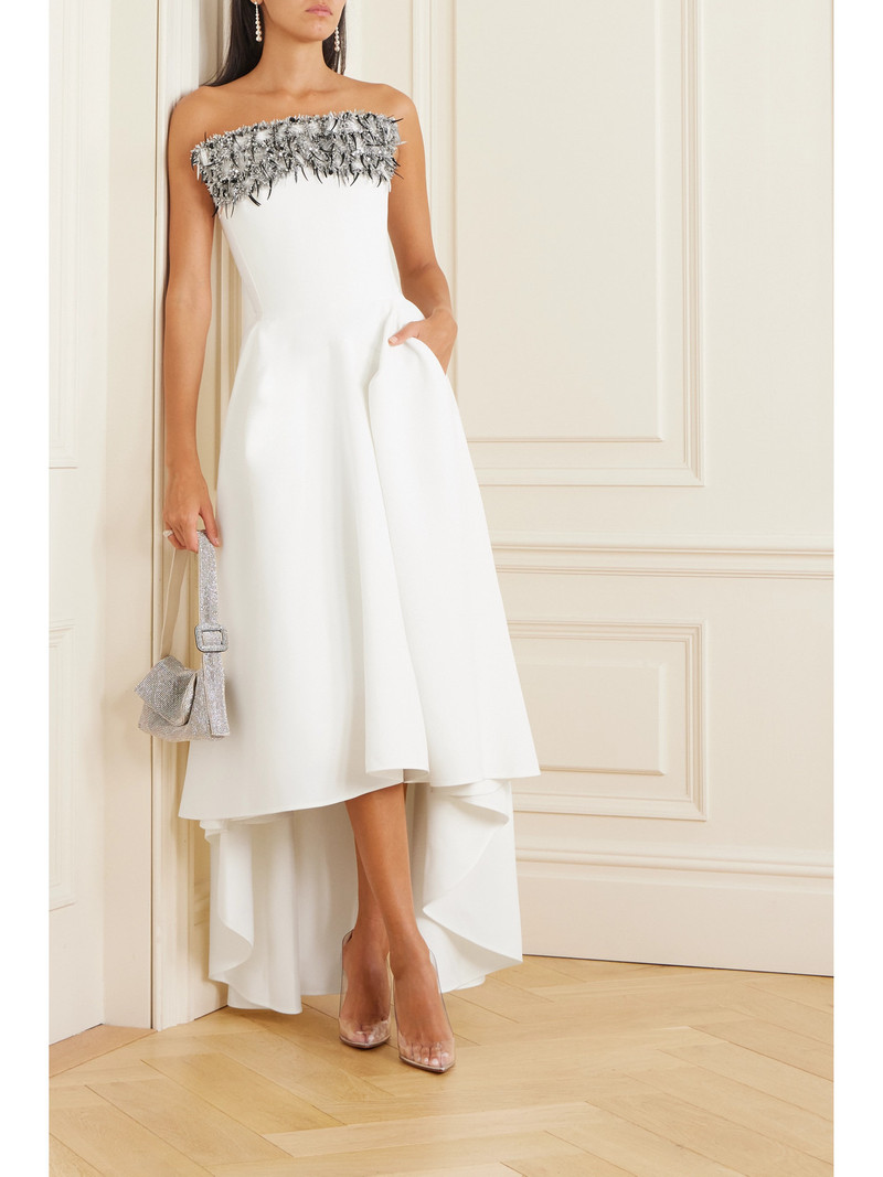 MATICEVSKI Rekindle Strapless Embellished Pleated Crepe Gown outlook