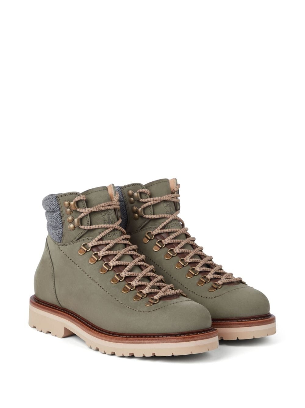 lace-up hiking boots - 2