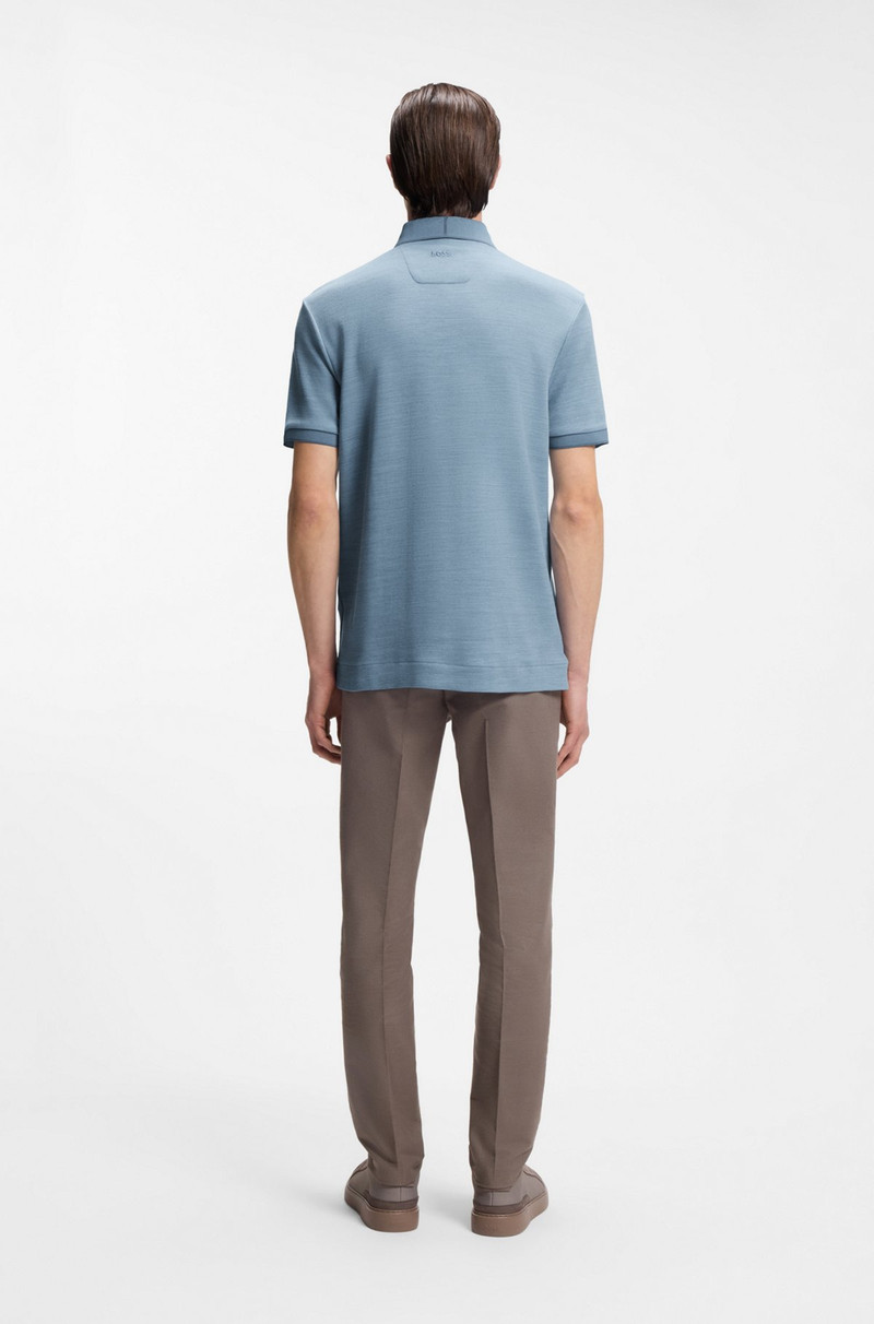BOSS X ASTON MARTIN POLO SHIRT IN WOOL-COTTON PIQUÉ 5