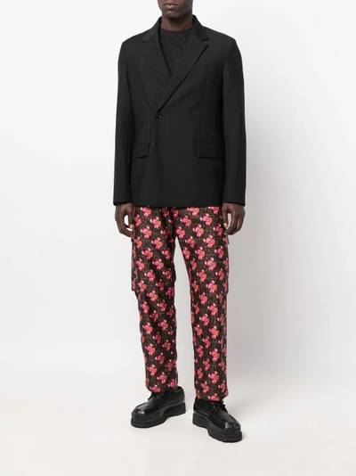 Moschino animal print cargo trousers outlook