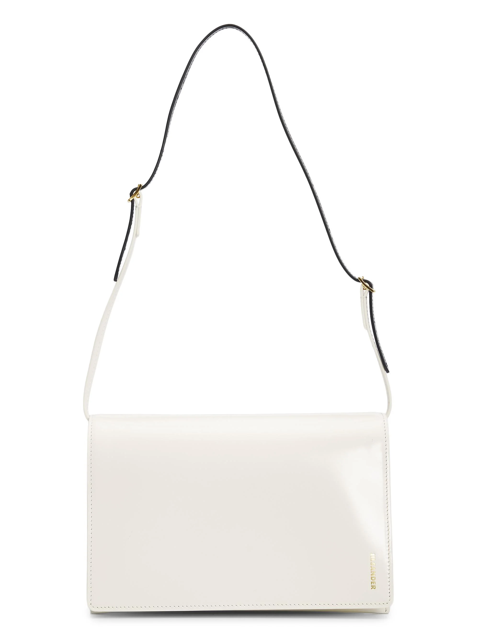 Women's Small Leather File Bag - Eggshell - 1